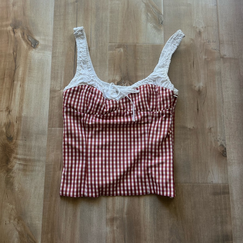 Plaid Zara Tank